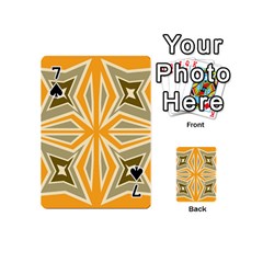 Abstract pattern geometric backgrounds   Playing Cards 54 Designs (Mini) from ArtsNow.com Front - Spade7