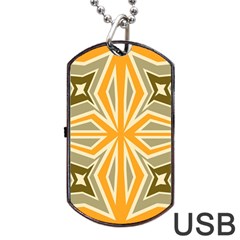 Abstract pattern geometric backgrounds   Dog Tag USB Flash (Two Sides) from ArtsNow.com Front