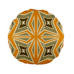 Abstract pattern geometric backgrounds   Standard 15  Premium Flano Round Cushions from ArtsNow.com Front
