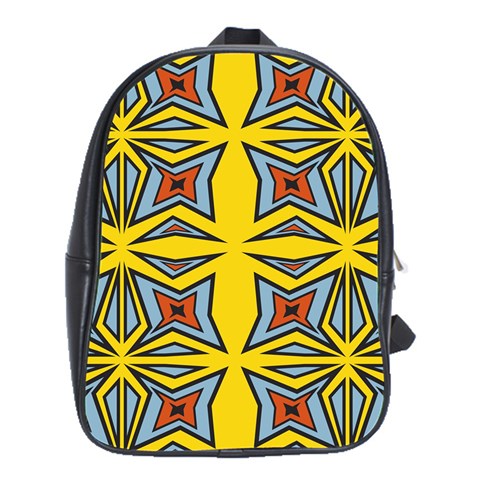 Abstract pattern geometric backgrounds   School Bag (XL) from ArtsNow.com Front