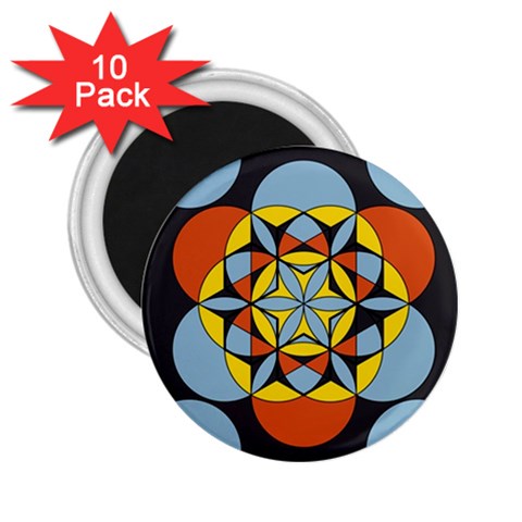Abstract pattern geometric backgrounds   2.25  Magnets (10 pack)  from ArtsNow.com Front