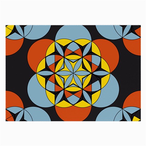 Abstract pattern geometric backgrounds   Large Glasses Cloth (2 Sides) from ArtsNow.com Front