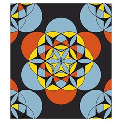 Abstract pattern geometric backgrounds   Drawstring Pouch (Small) from ArtsNow.com Front