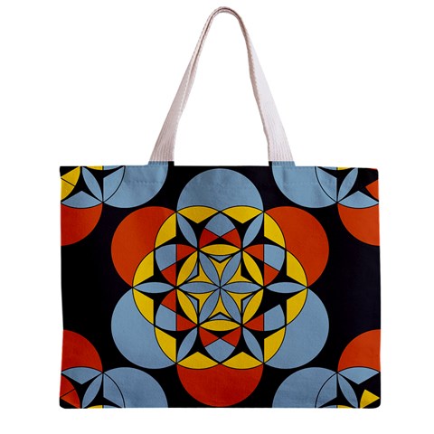 Abstract pattern geometric backgrounds   Zipper Mini Tote Bag from ArtsNow.com Front