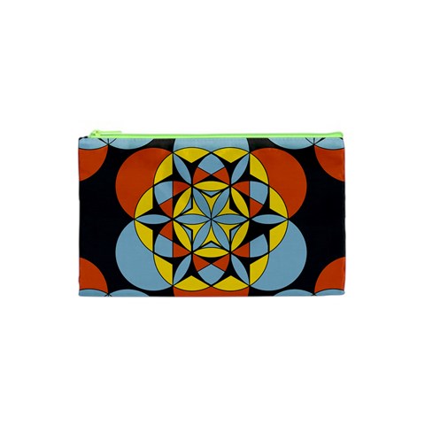 Abstract pattern geometric backgrounds   Cosmetic Bag (XS) from ArtsNow.com Front