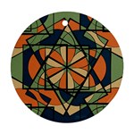 Abstract pattern geometric backgrounds   Round Ornament (Two Sides)