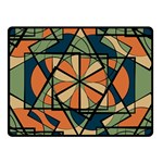 Abstract pattern geometric backgrounds   Double Sided Fleece Blanket (Small) 