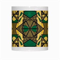 Abstract pattern geometric backgrounds   White Mugs from ArtsNow.com Center