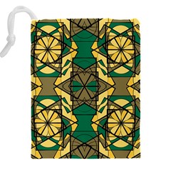 Abstract pattern geometric backgrounds   Drawstring Pouch (5XL) from ArtsNow.com Back