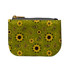 Floral pattern paisley style  Mini Coin Purse from ArtsNow.com Front