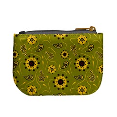 Floral pattern paisley style  Mini Coin Purse from ArtsNow.com Back