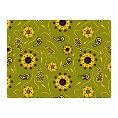 Floral pattern paisley style  Double Sided Flano Blanket (Mini)  from ArtsNow.com 35 x27  Blanket Front