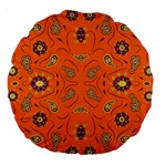 Floral pattern paisley style  Large 18  Premium Round Cushions