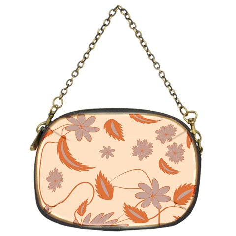 Folk flowers print Floral pattern Ethnic art Chain Purse (One Side) from ArtsNow.com Front