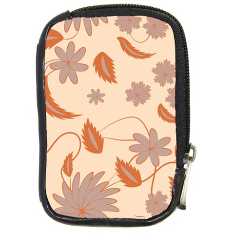 Folk flowers print Floral pattern Ethnic art Compact Camera Leather Case from ArtsNow.com Front