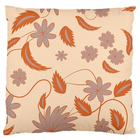 Folk flowers print Floral pattern Ethnic art Large Cushion Case (One Side) from ArtsNow.com Front