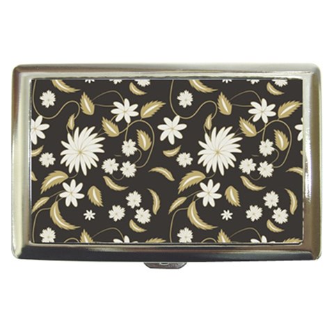 Folk flowers print Floral pattern Ethnic art Cigarette Money Case from ArtsNow.com Front