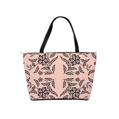 Floral folk damask pattern  Classic Shoulder Handbag from ArtsNow.com Back