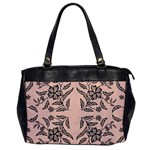 Floral folk damask pattern  Oversize Office Handbag