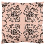 Floral folk damask pattern  Standard Flano Cushion Case (Two Sides)