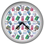 New Year Gifts Wall Clock (Silver)