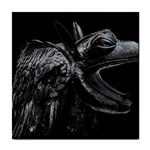 Creepy Monster Bird Portrait Artwork Tile Coaster