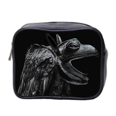Creepy Monster Bird Portrait Artwork Mini Toiletries Bag (Two Sides) from ArtsNow.com Front
