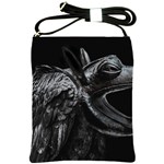 Creepy Monster Bird Portrait Artwork Shoulder Sling Bag
