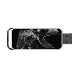 Creepy Monster Bird Portrait Artwork Portable USB Flash (Two Sides)