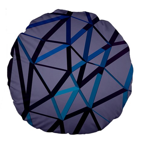 3d Lovely Geo Lines 2 Large 18  Premium Round Cushions from ArtsNow.com Front