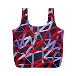3d Lovely Geo Lines Vii Full Print Recycle Bag (M)