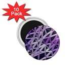 3d Lovely Geo Lines  Iv 1.75  Magnets (10 pack) 