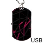 3D Lovely GEO Lines VIII Dog Tag USB Flash (One Side)