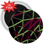 3D Lovely GEO Lines X 3  Magnets (10 pack) 