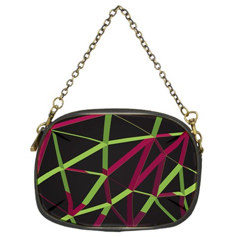 3D Lovely GEO Lines X Chain Purse (Two Sides) from ArtsNow.com Front