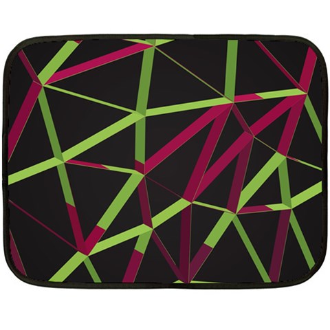 3D Lovely GEO Lines X Fleece Blanket (Mini) from ArtsNow.com 35 x27  Blanket