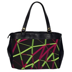 3D Lovely GEO Lines X Oversize Office Handbag (2 Sides) from ArtsNow.com Back