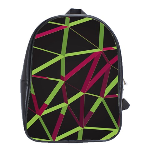 3D Lovely GEO Lines X School Bag (XL) from ArtsNow.com Front