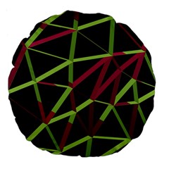 3D Lovely GEO Lines X Large 18  Premium Flano Round Cushions from ArtsNow.com Front
