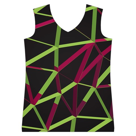 3D Lovely GEO Lines X Women s Basketball Tank Top from ArtsNow.com Front