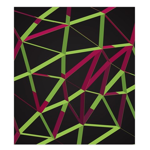 3D Lovely GEO Lines X Duvet Cover Double Side (King Size) from ArtsNow.com Front