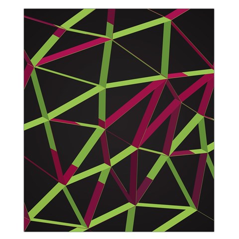 3D Lovely GEO Lines X Duvet Cover Double Side (California King Size) from ArtsNow.com Front