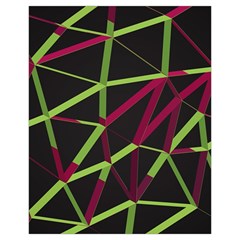 3D Lovely GEO Lines X Drawstring Pouch (XL) from ArtsNow.com Back
