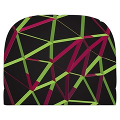 3D Lovely GEO Lines X Make Up Case (Large) from ArtsNow.com Back