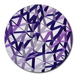 3D Lovely GEO Lines X Round Mousepads