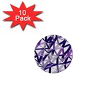 3D Lovely GEO Lines X 1  Mini Buttons (10 pack) 