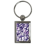 3D Lovely GEO Lines X Key Chain (Rectangle)