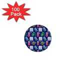 New Year Gifts 1  Mini Buttons (100 pack) 