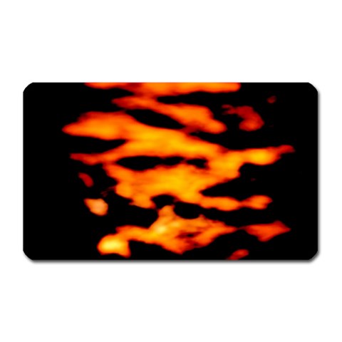 Orange Waves Abstract Series No2 Magnet (Rectangular) from ArtsNow.com Front