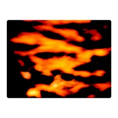 Orange Waves Abstract Series No2 Double Sided Flano Blanket (Mini)  from ArtsNow.com 35 x27  Blanket Back